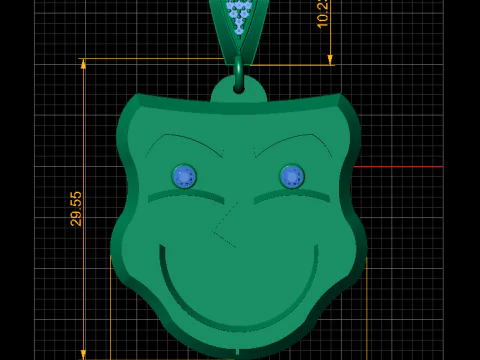 FACES MASK PENDANT 3D Print Model