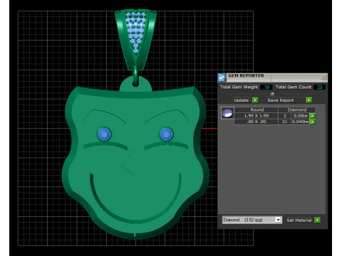 FACES MASK PENDANT 3D Print Model