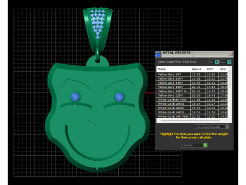 FACES MASK PENDANT 3D Print Model