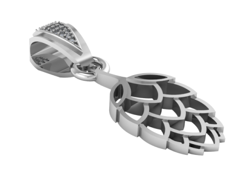 PAIAPPLE GOLD PENDANT Model do druku 3D