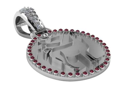 ROUND ANIMALS PENDANT 3D Print Model