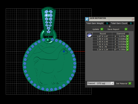ROUND ANIMALS PENDANT 3D Print Model