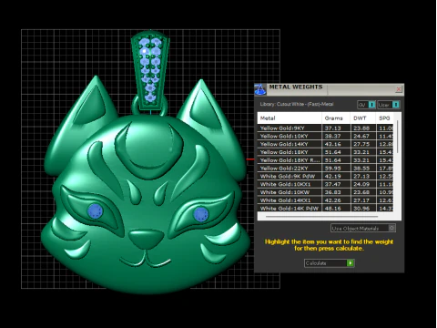 CAT FACES PENDANT 3D Print Model