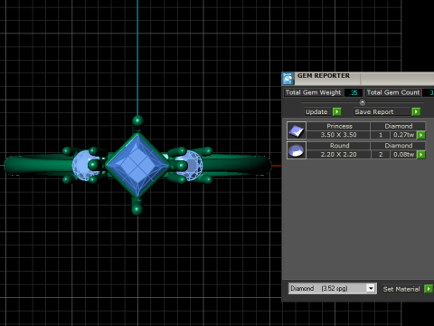 3D GOLD RING 3Dプリントモデル