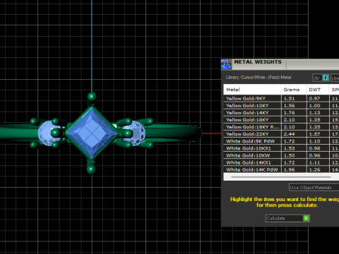 3D GOLD RING 3Dプリントモデル