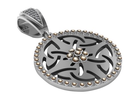 3D Gold Pendant 3D Принт Модель