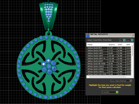 3D Gold Pendant 3D Принт Модель