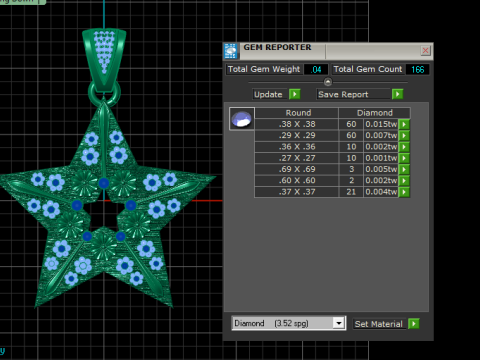 3D STAR PENDANT 3D 打印模型
