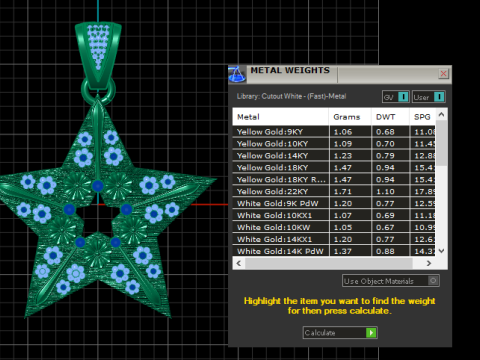 3D STAR PENDANT 3D 打印模型
