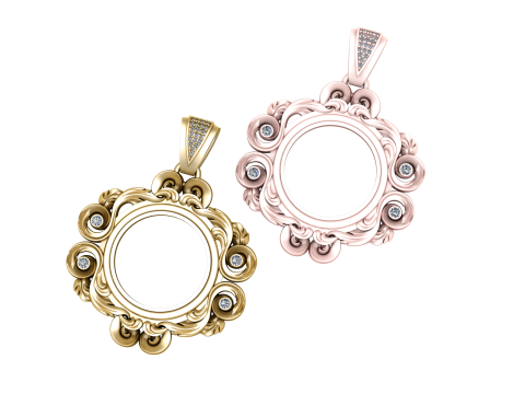 3D Gold Pendant 3D Принт Модель