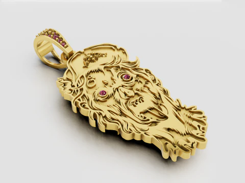 MEN FACES PENDANT 3D Print Model