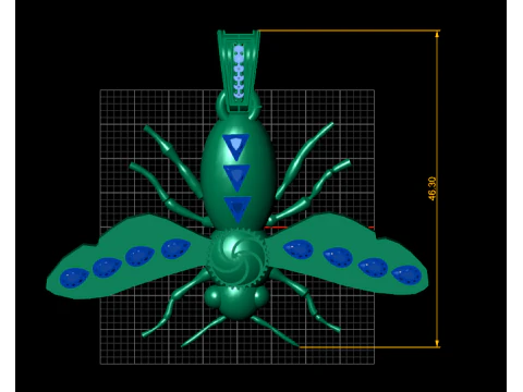 ANT GOLD PENDANT 3D Print Model