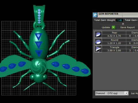 ANT GOLD PENDANT 3D Print Model