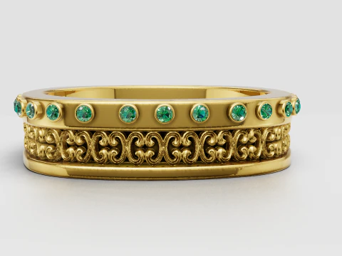 3D GOLD BRACSELET PENDANT 3D Print Model
