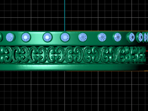 3D GOLD BRACSELET PENDANT 3D Print Model