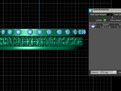 3D GOLD BRACSELET PENDANT 3D Print Model
