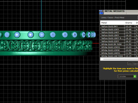 3D GOLD BRACSELET PENDANT 3D Print Model
