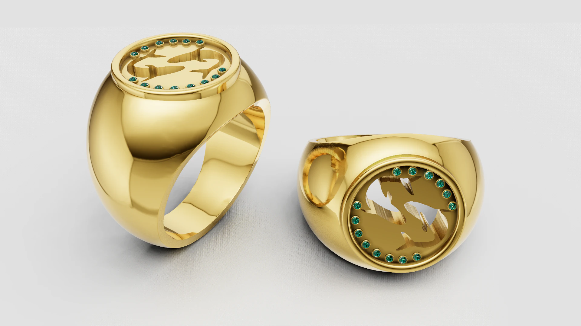 3D Gold Ring 3D Print Model .c4d .max .obj .3ds .fbx .stl .blend 
