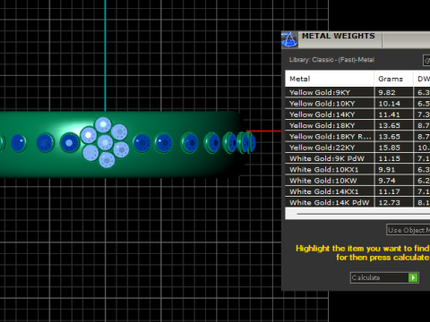 3D GOLD BARESCLET PENDANT Model Cetak 3D