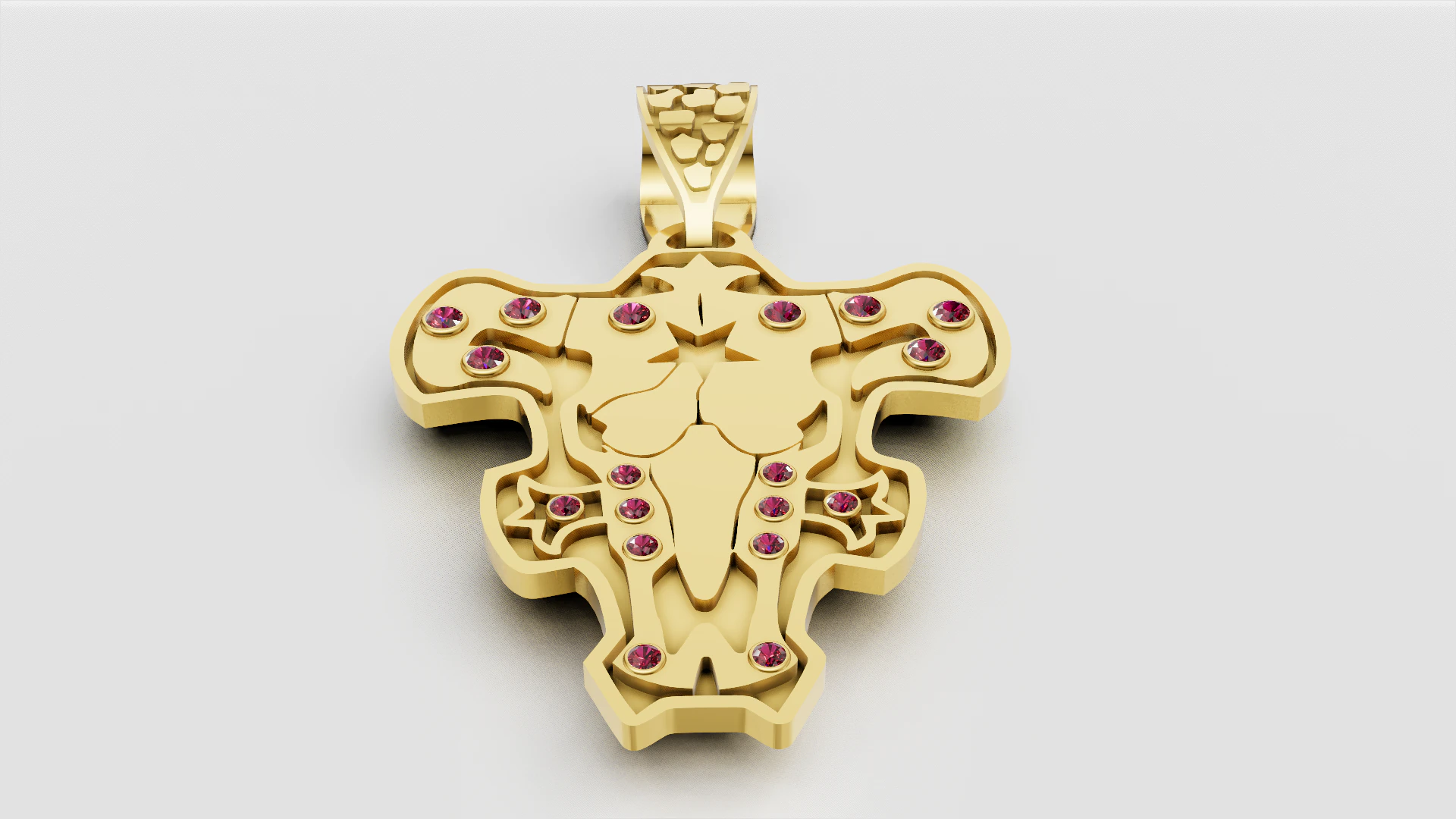 3D GOLD PENDANT 3D Print Model .c4d .max .obj .3ds .fbx .stl .blend 
