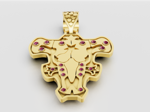 3D GOLD PENDANT 3D Print Model