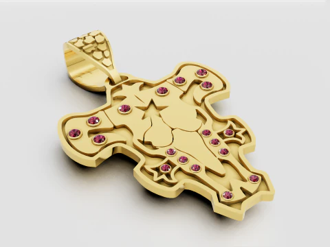 3D GOLD PENDANT 3D Print Model