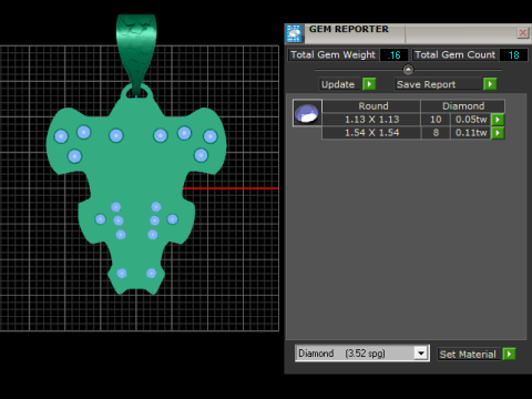 3D GOLD PENDANT 3Dプリントモデル
