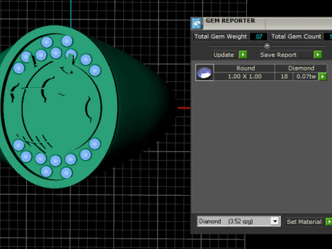 3D Gold Ring 3D Print Model