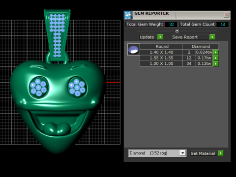 Heart Faces Pendant is a touching 3D printable jewelr 3D Print Model