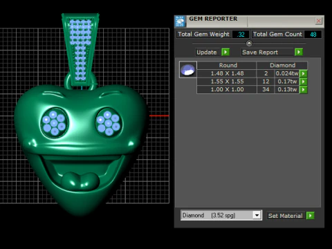 Heart Faces Pendant is a touching 3D printable jewelr 3D Print Model
