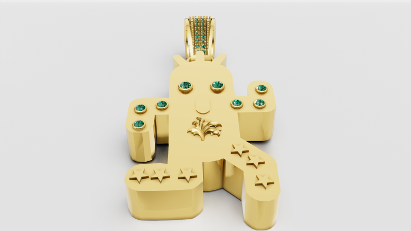 MEN EMREGENSY PENDANT 3D Print Model .c4d .max .obj .3ds .fbx .stl .blend 