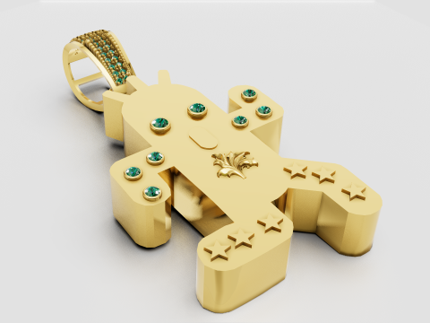 MEN EMREGENSY PENDANT 3D Print Model