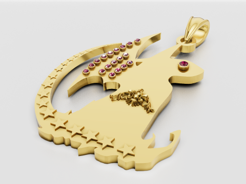 3D GOLD ANIMALS PENDANT 3D 打印模型