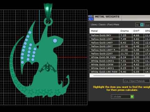 3D GOLD ANIMALS PENDANT 3D 打印模型