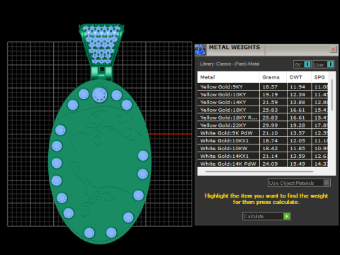 3D GOLD PENDANT Modello di stampa 3D