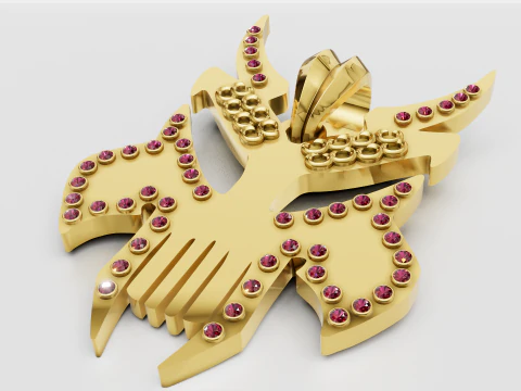 PINGENTE DE CR&Acirc;NIO Modelo de Impressão 3D