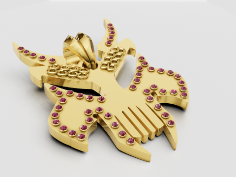 SKULL FACES PENDANT 3D Print Model