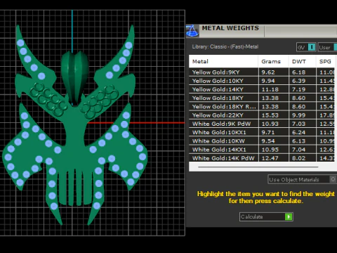 スカルフェイスペンダント 3Dプリントモデル