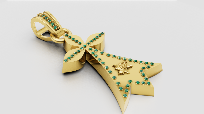 3D GOLD PENDANT 3Dプリントモデル .c4d .max .obj .3ds .fbx .stl .blend 