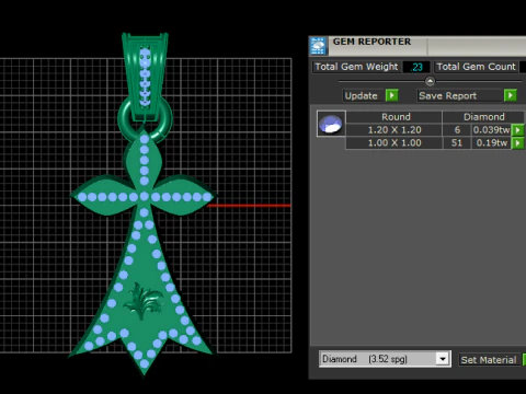 3D GOLD PENDANT 3D Print Model
