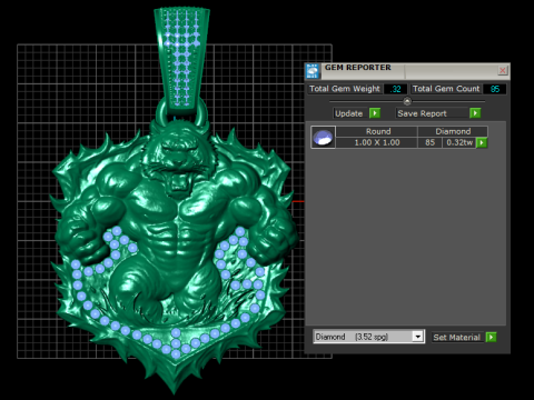 Savage Beast Warrior Pendant 3D Printable Model 3D Принт Модель