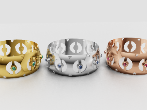 BRACELETS GOLD PENDANT 3D Принт Модель