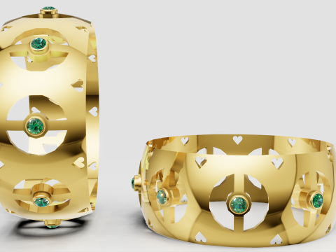 BRACELETS GOLD PENDANT 3D Принт Модель
