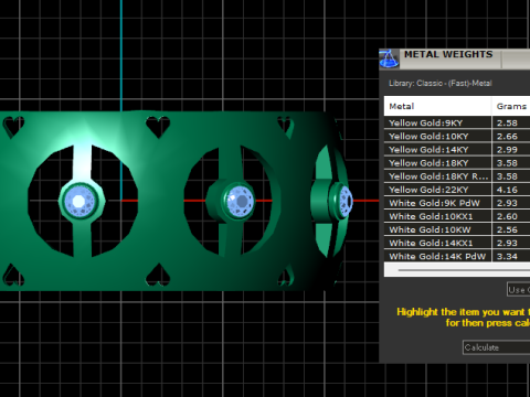 BRACELETS GOLD PENDANT 3D Принт Модель