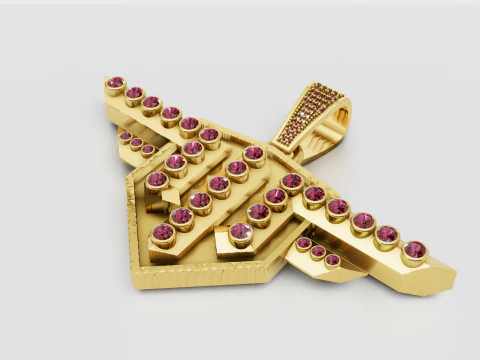 ZŁOTY WISIOREK Z LOGO Model do druku 3D