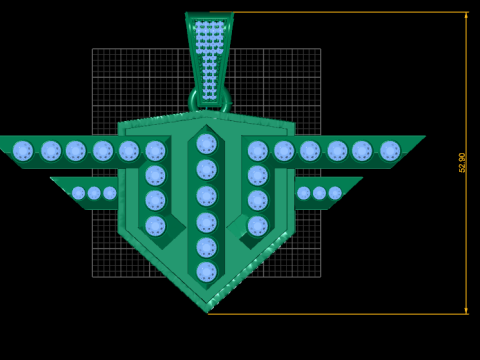 LOGO GOLD PENDANT 3D Print Model