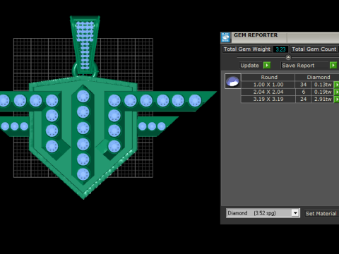LOGO GOLD PENDANT 3D Print Model