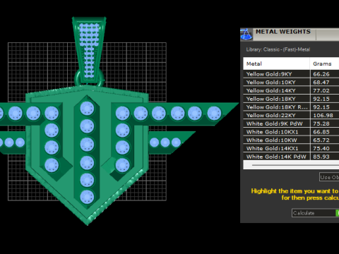 LOGO GOLD PENDANT 3D Print Model