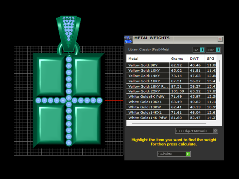 GIFT GOLD PENDANT 3D Print Model