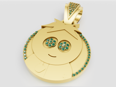 3D FACES PENDANT ROUND Modèles 3D en vedette